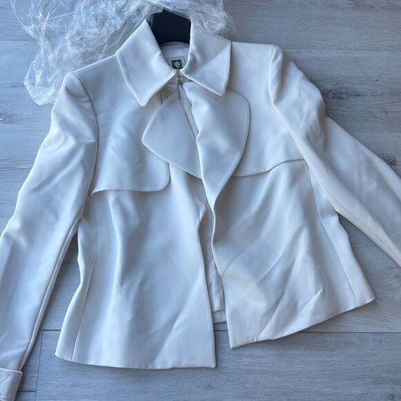 Anne Klein Women's Cascade Collar Blazer size 2 Off white‎ NWT in packaging - Picture 7 of 8